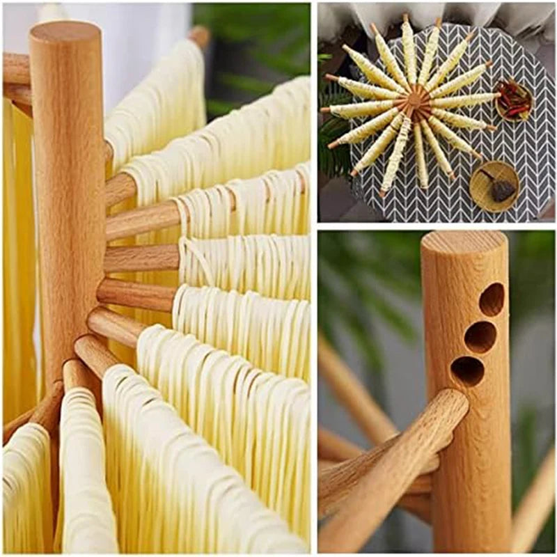 Lifestyle Wooden Pasta Drying Rack